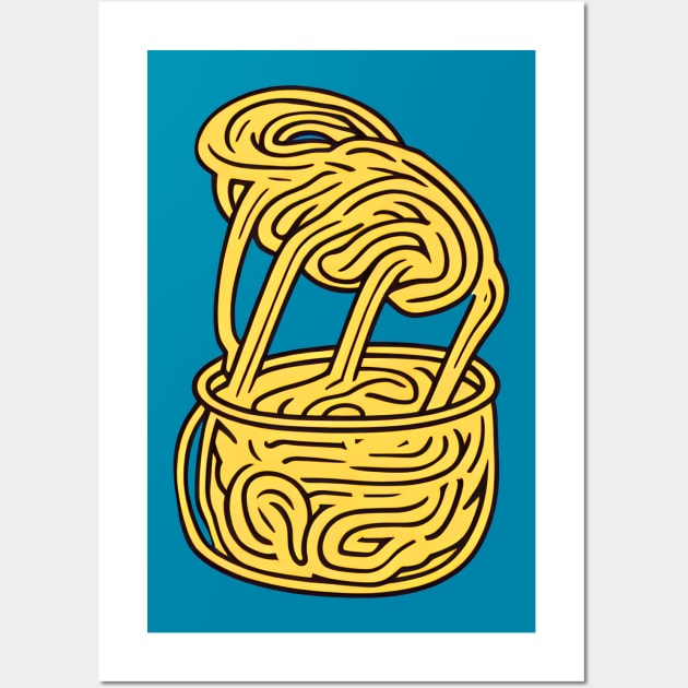 Pot of spaghetti Wall Art by Ravenglow